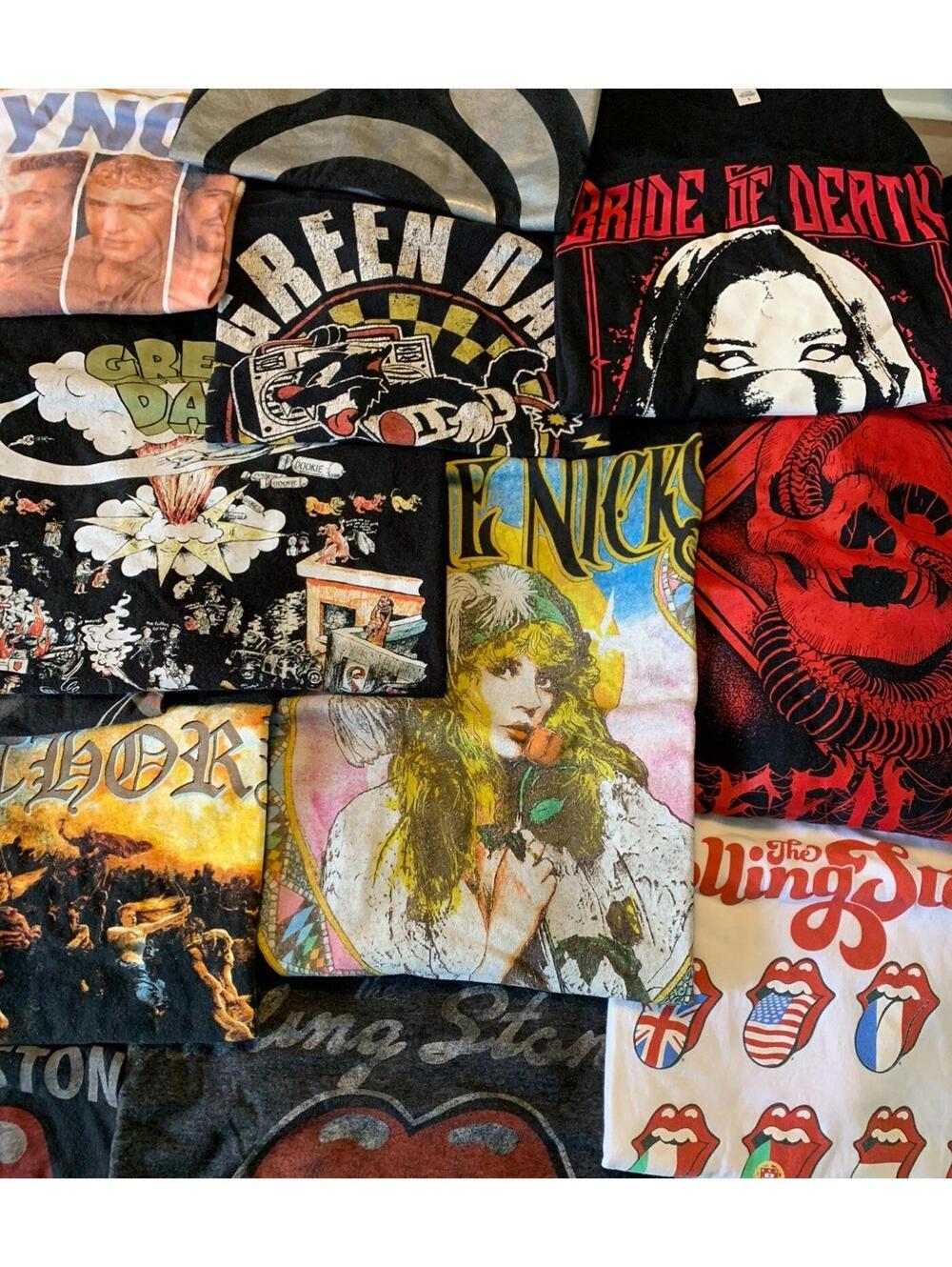 Band Tour Retro Album Music Festival Graphic T Mystery Shirt Bundle Lot Large